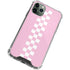Pink Checkerboard iPhone 12 Pro Clear Case