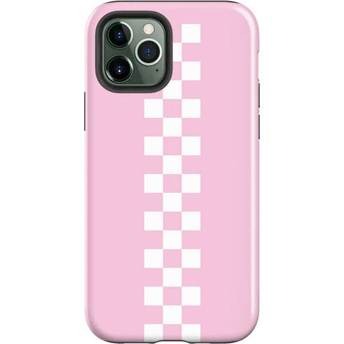 Pink Checkerboard iPhone 12 Pro Impact Case
