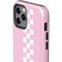 Pink Checkerboard iPhone 12 Pro Impact Case