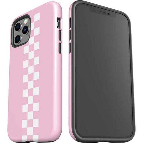 Pink Checkerboard iPhone 12 Pro Impact Case