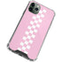Pink Checkerboard iPhone 12 Pro Max Clear Case