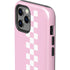Pink Checkerboard iPhone 12 Pro Max Impact Case