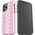Pink Checkerboard iPhone 12 Pro Max Impact Case