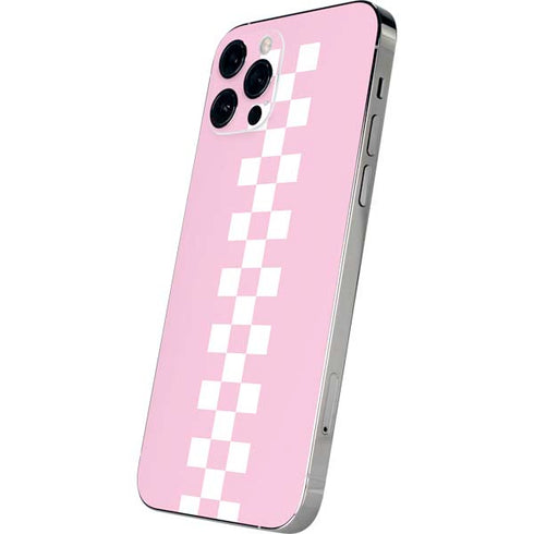 Pink Checkerboard iPhone 12 Pro Skin