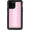 Pink Checkerboard iPhone 12 Pro Waterproof Case