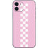 Pink Checkerboard iPhone 12 Skin