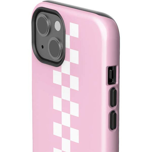 Pink Checkerboard iPhone 13 Impact Case