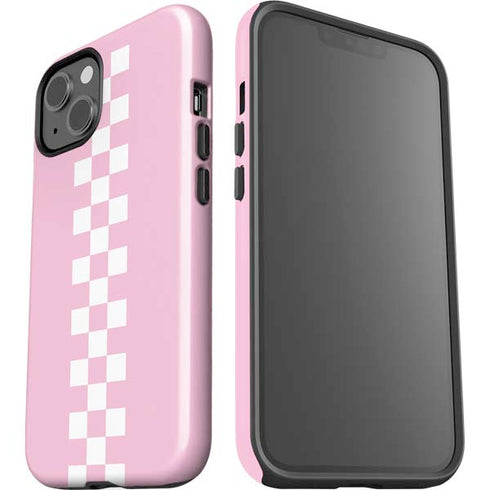 Pink Checkerboard iPhone 13 Impact Case
