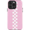 Pink Checkerboard iPhone 13 Pro Impact Case