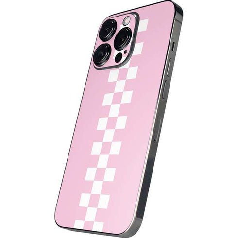 Pink Checkerboard iPhone 13 Pro Max Skin