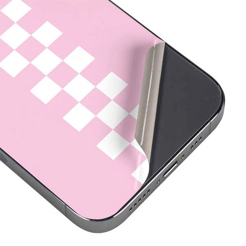 Pink Checkerboard iPhone 13 Pro Max Skin