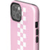 Pink Checkerboard iPhone 14 Plus Impact Case