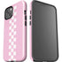 Pink Checkerboard iPhone 14 Plus Impact Case