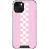 Pink Checkerboard iPhone 14 Plus Clear Case