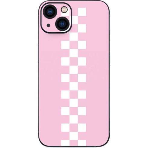 Pink Checkerboard iPhone 15 Plus Skin