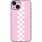 Pink Checkerboard iPhone 15 Plus Skin
