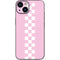 Pink Checkerboard iPhone 14 Plus Skin