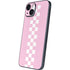 Pink Checkerboard iPhone 15 Plus Skin