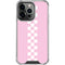 Pink Checkerboard iPhone 14 Pro Clear Case