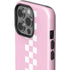 Pink Checkerboard iPhone 15 Pro Impact Case