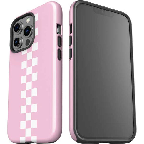 Pink Checkerboard iPhone 15 Pro Impact Case