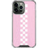 Pink Checkerboard iPhone 14 Pro Max Clear Case