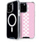 Pink Checkerboard iPhone 14 Pro Max MagSafe Case