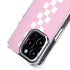 Pink Checkerboard iPhone 15 Pro Max MagSafe Case