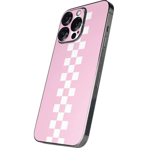 Pink Checkerboard iPhone 14 Pro Max Skin
