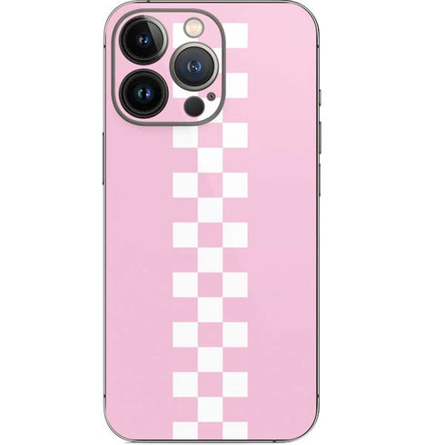Pink Checkerboard iPhone 14 Pro Skin