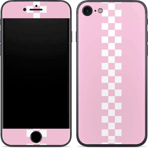 Pink Checkerboard iPhone 7 Skin