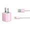Pink Checkerboard iPhone Charger (5W USB) Skin
