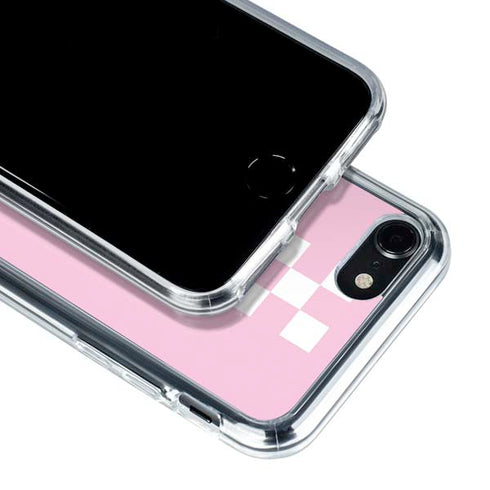 Pink Checkerboard iPhone SE (2nd & 3rd Gen) Clear Case