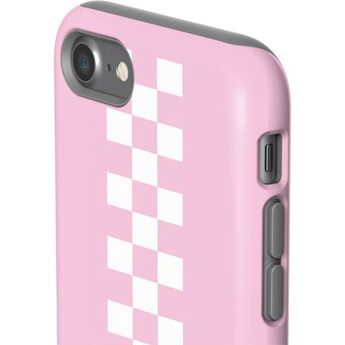Pink Checkerboard iPhone SE (2nd & 3rd Gen) Pro Case