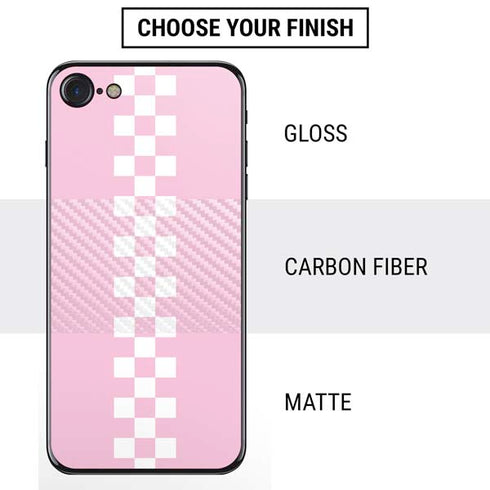 Pink Checkerboard iPhone SE (2nd & 3rd Gen) Skin