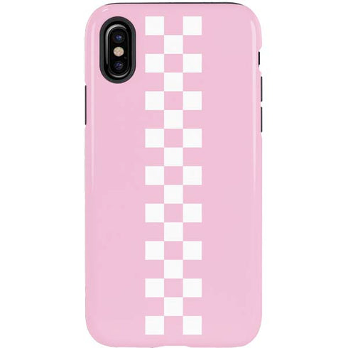 Pink Checkerboard iPhone X Pro Case