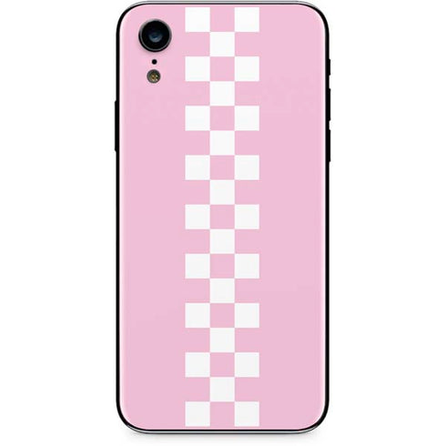 Pink Checkerboard iPhone XR Skin