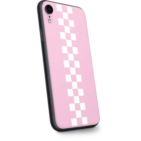 Pink Checkerboard iPhone XR Skin