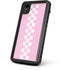 Pink Checkerboard iPhone XR Waterproof Case