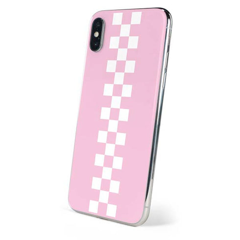 Pink Checkerboard iPhone XS Max Skin