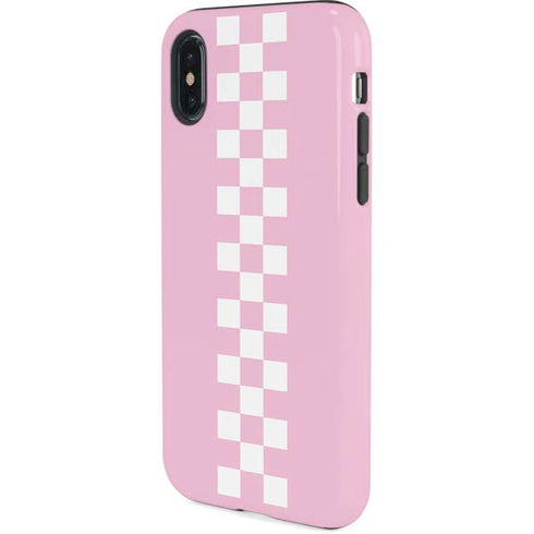 Pink Checkerboard iPhone XS Pro Case
