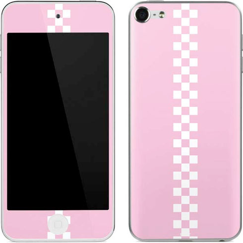 Pink Checkerboard Apple iPod Skin