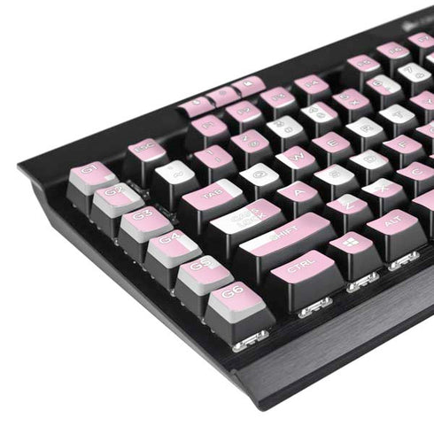 Pink Checkerboard K95 RGB PLATINUM Mechanical Gaming Keyboard Skin