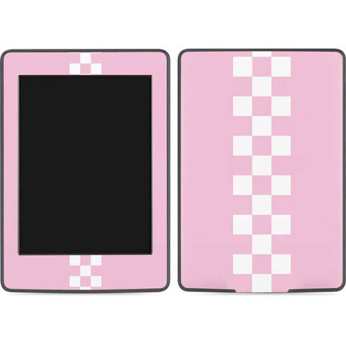 Pink Checkerboard Amazon Kindle Skin