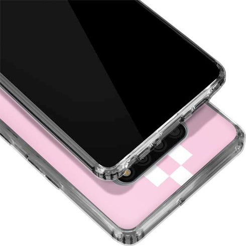 Pink Checkerboard LG Stylo 6 Clear Case