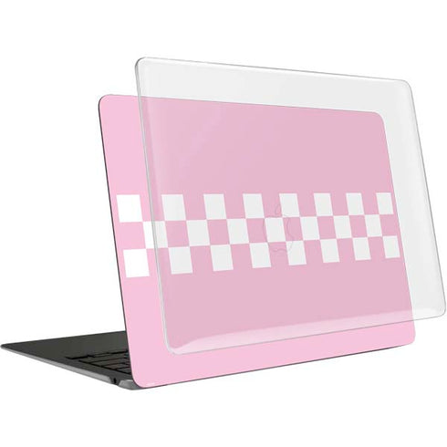 Pink Checkerboard MacBook Air 13in M1 (2021) Case plus Skin