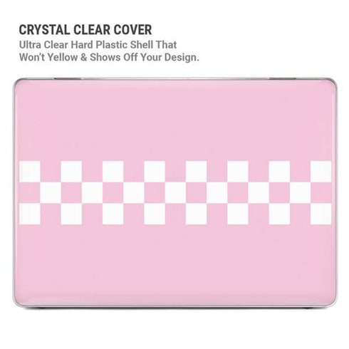 Pink Checkerboard MacBook Air 13in M1 (2021) Case plus Skin