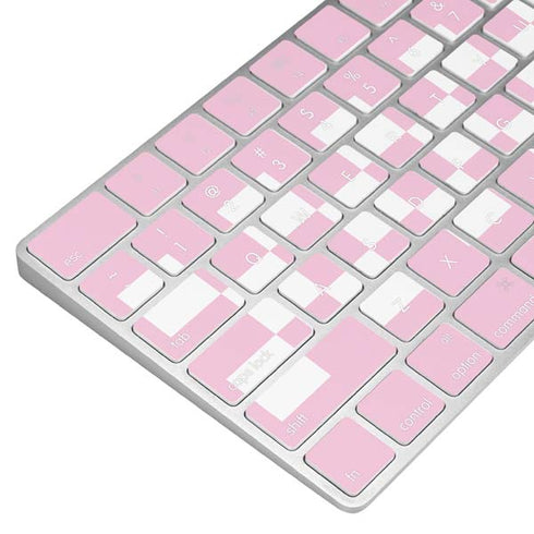 Pink Checkerboard Magic Keyboard Skin