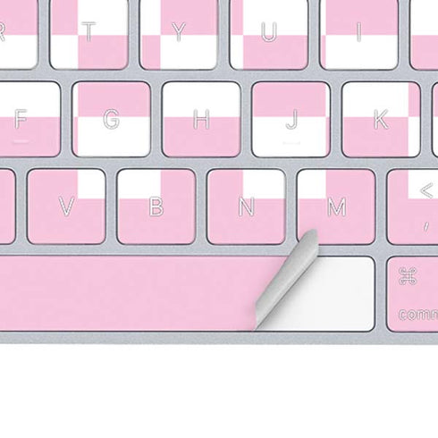 Pink Checkerboard Magic Keyboard Skin
