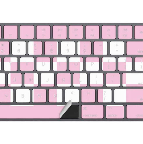 Pink Checkerboard Magic Keyboard with Numeric Keypad Skin